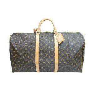 Louis Vuitton Keepall Boston Bag Brown Leather
